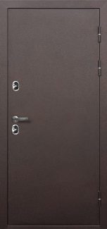 Входная дверь, ISOTERMA Медный Антик Астана Милки / Орех темный, МДФ-панель