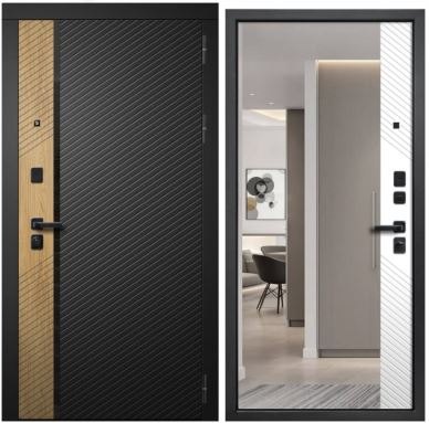 Входная дверь, FlyDoors Дилайн Блэк, МДФ-панель